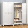 Polup Metal Armoire Wardrobe Closet with Doors and Shelves, 71" Tall Freestanding Wardrobe Cabinet for Hanging Clothe...