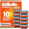 Gillette Fusion5 Power 5-Blade Razor Blade Refills for Men with Precision Trimmer, 10 Count