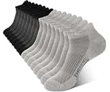 BAMBOO COOL Men's Ankle Socks Moisture Wicking Breathable Odor Control Athletic Cushioned Running Socks Arch Support ...