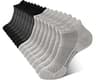 BAMBOO COOL Men's Ankle Socks Moisture Wicking Breathable Odor Control Athletic Cushioned Running Socks Arch Support ...