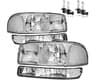 ROADEAL Headlights for 1999-2007 GMC Sierra 1500 2500 3500 | Halogen Headlamp Replacement W/Bulbs for 2000-2006 GMC Y...