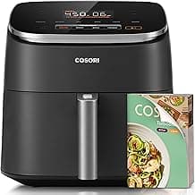 Cosori TurboBlaze Air Fryer, 9-in-1, 6 Qt, PFAS-Free Ceramic Coating | 90°–450°F, 5 Level Fan Speeds, 9 in 1 Air Fry,...