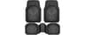 CAR PASS Heavy Duty Rubber Car Mats, Deep-Dish Odorless Car Floor Mats All Weather, Universal Trim-to-Fit for SUVs Tr...