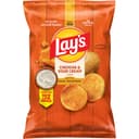Lay's Potato Chips, Cheddar & Sour Cream Flavored Snacks, 7.75oz Bag