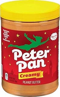 Peter Pan Creamy Peanut Butter, Made with Roasted Peanuts, Great for Peanut Butter and Jelly Sandwiches and Peanut Bu...