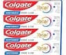 Colgate Total Whitening Toothpaste Paste, 5.1 oz, 4 Pack, Fluoride, Antibacterial, for Plaque, Gingivitis, Sensitivit...
