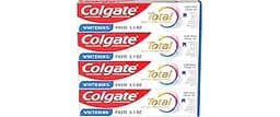 Colgate Total Whitening Toothpaste Paste, 5.1 oz, 4 Pack, Fluoride, Antibacterial, for Plaque, Gingivitis, Sensitivit...