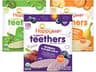 HAPPY BABY Gentle Teething Wafers, 3 Flavor Variety Pack, 12 ct (3 Pack)