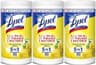 Lysol Disinfecting Wipes, Multi-Surface Cleaner, Lemon, 80 ct. (3 Pack) | All Purpose Cleaner, Sanitizing, Deodorizin...