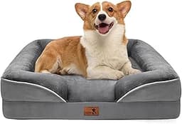 Spotted Play Orthopedic Dog Bed with Sides - Dog Sofa Beds for Medium Dogs, Supportive Foam Pet Couch Bed with Washab...