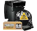 95-96 Gallon Trash Bags Heavy Duty (25 Bags w/Ties Value pack) Extra Large Trash Bags, 90 Gallon, 95 Gallon, 96 Gallo...