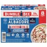Bumble Bee Solid White Albacore Tuna in Water, 5 oz Can (Pack of 8) - Wild Caught Tuna - 29g Protein per Serving, Hig...