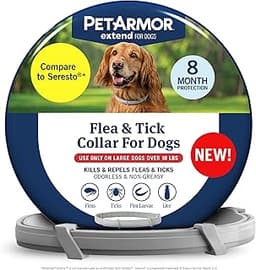 PetArmor Extend Large Dog Flea and Tick Treatment & Prevention, Collar for Large Dogs Above 18 lbs., 8 Months of Prot...