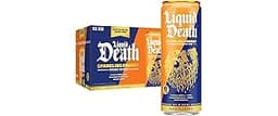 Liquid Death Sparkling Energy - Orange Horror (Orange and Cream), Zero Sugar Energy Drink, Unextreme Caffeine 100mg, ...