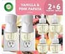 Air Wick Plug in Starter Kit, Vanilla & Pink Papaya,2 Warmers & 6 refills | Starter kit includes 2 warmers & 6 refill...