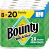 Bounty Quick Size Paper Towels, White, 8 Family Rolls