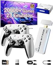 2026 Upgraded Retro Gaming Console, 20,000+ Retro Game Stick, 23 Emulators, 4K HD HDMI TV Game Stick, Built-in Classi...