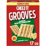Cheez-It Grooves Crunchy Cheese Crackers, Snack Crackers, Lunch Snacks, Family Size, Sharp White Cheddar, 17oz Box (1...