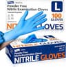 Medical Soft Max™ Nitrile Exam Gloves, 100 Count Latex-Free Powder-Free Non-Sterile Food Safe Disposable Glove, Blue