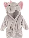Hudson Baby Hudson Baby Unisex Baby Plush Animal Face Bathrobe, Pretty Elephant, 0-9 Months