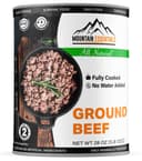 MOUNTAIN ESSENTIALS All Natural Canned Ground Beef 28 Oz – Fully Cooked, Ready to Eat Hamburger Meat – Pantry Staple ...
