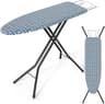 KINGBOARD Foldable Ironing Board Full Size, Iron and Ironing Board Set Standard Size, Iron Boards with Ironrest & Adj...