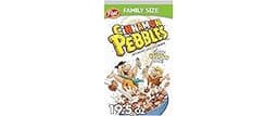 Cinnamon PEBBLES Breakfast Cereal for Kids, Gluten Free, Made with Sweetened Puffed Rice, Family Size, 19.5 oz