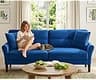 Loveseat Sofa, 69" Love Seat Couches, Comfy Velvet Small Couches for Small Spaces with 2 Pillows, Tool-Free Setup Sof...