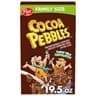 Cocoa PEBBLES Cereal, Chocolatey Kids Crunch, Gluten Free Sweetened Rice Crunch, 19.5 oz Family Size Cereal Box