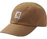 Carhartt Little Kid Signature Canvas Baseball Cap Hat, Carhartt Brown, Child/Youth, One Size