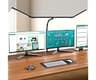 Pzloz Led Desk Lamps for Home Office - Eye Caring Architect Lamp with Clamp, Double Head Computer Monitor Work Desk L...