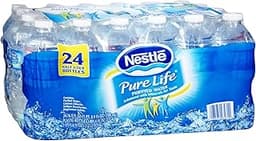 Pure Life Purified Water, 16.9 Fl oz. Plastic Bottled Water, 24/Carton (110109)