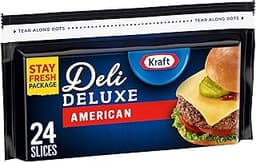 Kraft Deli Deluxe American Cheese Slices, 16 oz Pack, 24 Slices