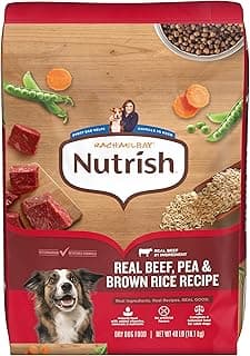 Nutrish Dry Dog Food, Beef, Pea & Brown Rice, 40 lb. Bag (Rachael Ray)