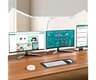 Pzloz Led Desk Lamp with Clamp: Architect Desk Lamp for Home Office, Eye Caring Double Head Computer Monitor Work Des...