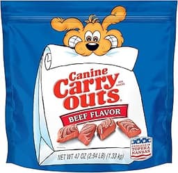 Canine Carry Outs Beef Flavor Dog Treats, 47 Ounce Bag