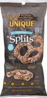 Unique Pretzels - Extra Salt Splits Pretzels, Delicious Vegan Snack Pretzels, Large OU Kosher Pretzels, 11 Ounce Bag