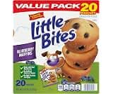 (Value Pack) Little Bites Blueberry Muffins, 20 individual packs, (1.5 oz each), Made with Real Blueberries Mini Muff...