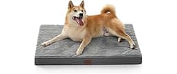 Bedsure ComfyFleece Dog Beds Large Sized Dog- Orthopedic Pet Beds for Crate with Removable Machine Cover, NOT Waterpr...