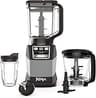 Ninja Compact Kitchen System, Auto-iQ, 1200W, 72oz Pitcher, Grey, AMZ493BRN | 3 functions for smoothies, dough & froz...
