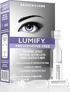 LUMIFY Preservative Free Eye Drops for Red Eyes, Redness Reliever for Sensitive Eye, Brighter and Whiter Looking Eyes...