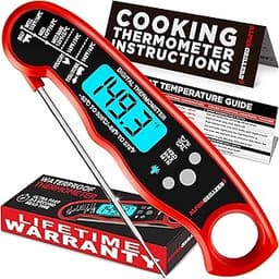 Alpha Grillers Meat Thermometer Digital – Instant Read Food Thermometer for Cooking & Grilling – Professional Kitchen...