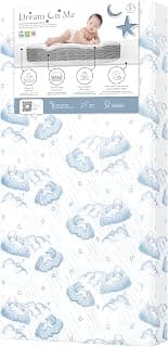 Dream On Me Nap Nest Baby Crib Mattress, GREENGUARD Gold, Made in USA | Waterproof Cover, 88 Coil Spring Support, BSA...