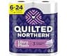 Quilted Northern Ultra Plush Toilet Paper, 6 Mega Rolls = 24 Regular Rolls, 3X Thicker*, 3 Ply Soft Toilet Tissue | 3...