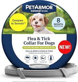 PetArmor Extend Flea & Tick Treatment & Prevention Collar for Small Dogs up to 18 lbs., 8 Months of Protection, Odorl...
