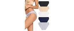 voenxe Women Bikini Underwear,Seamless Breathable Ladies Panties,No Show Comfortable Briefs Undies,Invisible Hipster,...