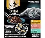 Sheba Perfect Portions Grilled in Savory Sauce Adult Wet Cat Food Marinated Chicken, Flaky Salmon, Tender Tuna, 2.64 ...