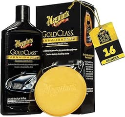 Meguiar's Gold Class Carnauba Plus Premium Liquid Wax Kit, Car Detailing Kit with a Pure Carnauba Wax Blend and a Foa...