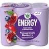 V8 +Energy Pomegranate Blueberry Juice Energy Drink, 8 fl oz Can (6 Pack)