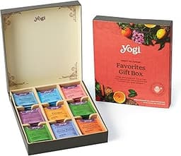 Yogi Organic Tea Sampler Gift Box (45 Tea Bags) Assorted Delicious Wellness Blends - 9 Favorite Herbal, Green & Black...